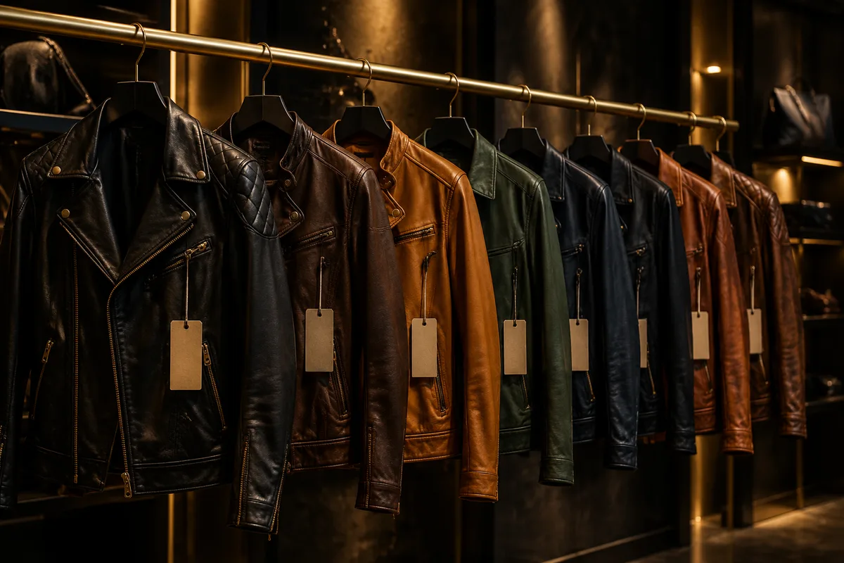 Illustration representing low-MOQ leather programs for emerging apparel brands
