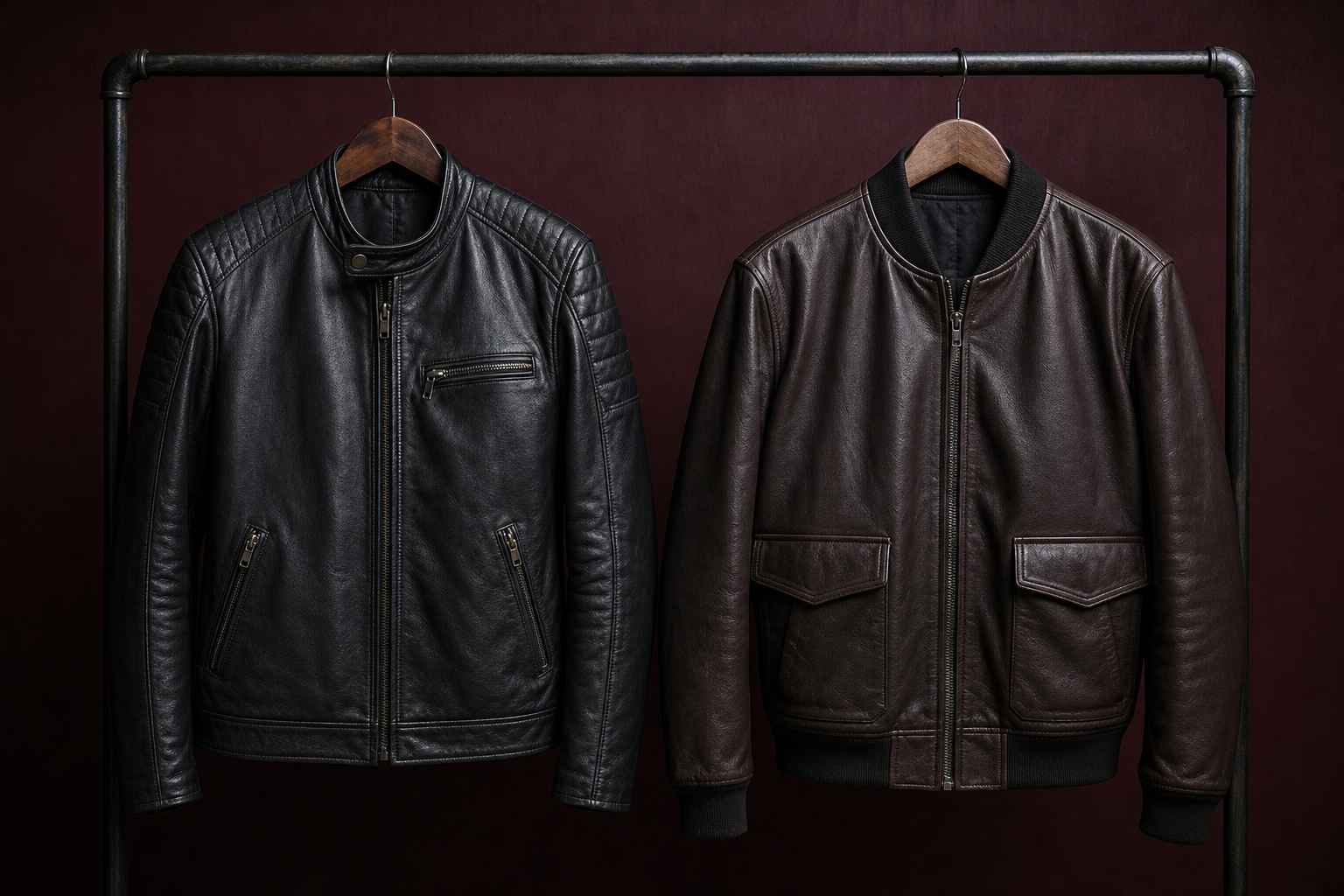 Custom Cafe Racer Leather Jacket - Custom Leather Manufacturer Sialkot Pakistan