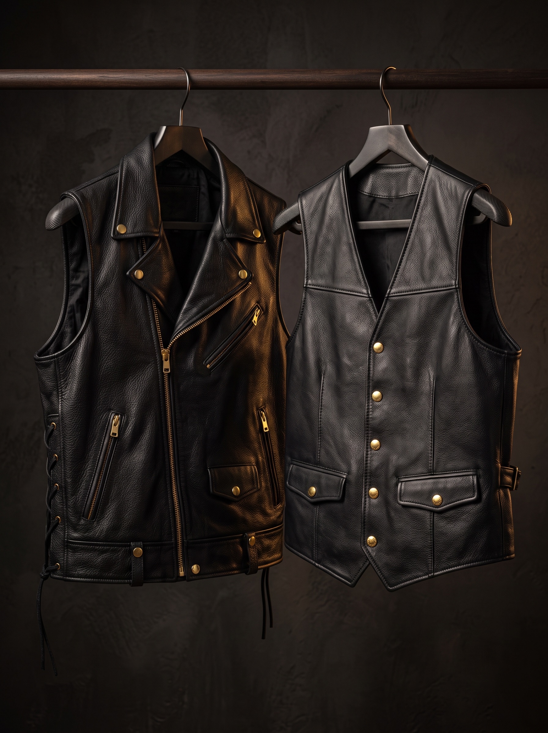 Vests & Tops private label leather manufacturing sample by Hashbloom International