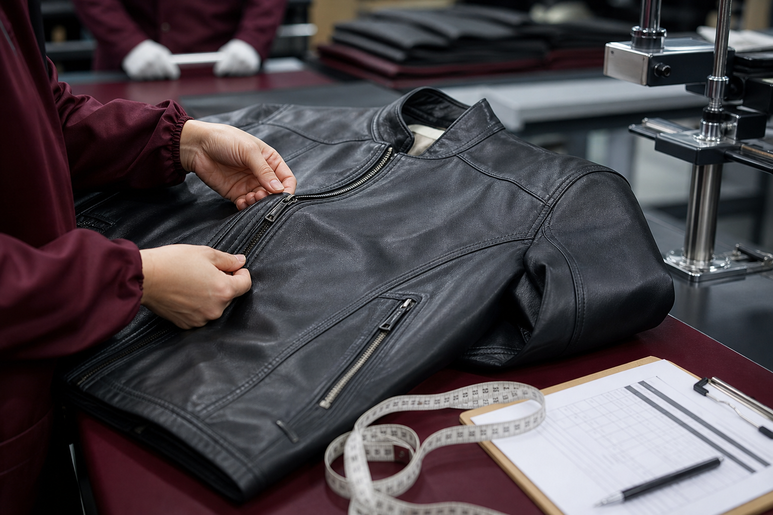 Leather Apparel QC Checklist Before Bulk Shipment
