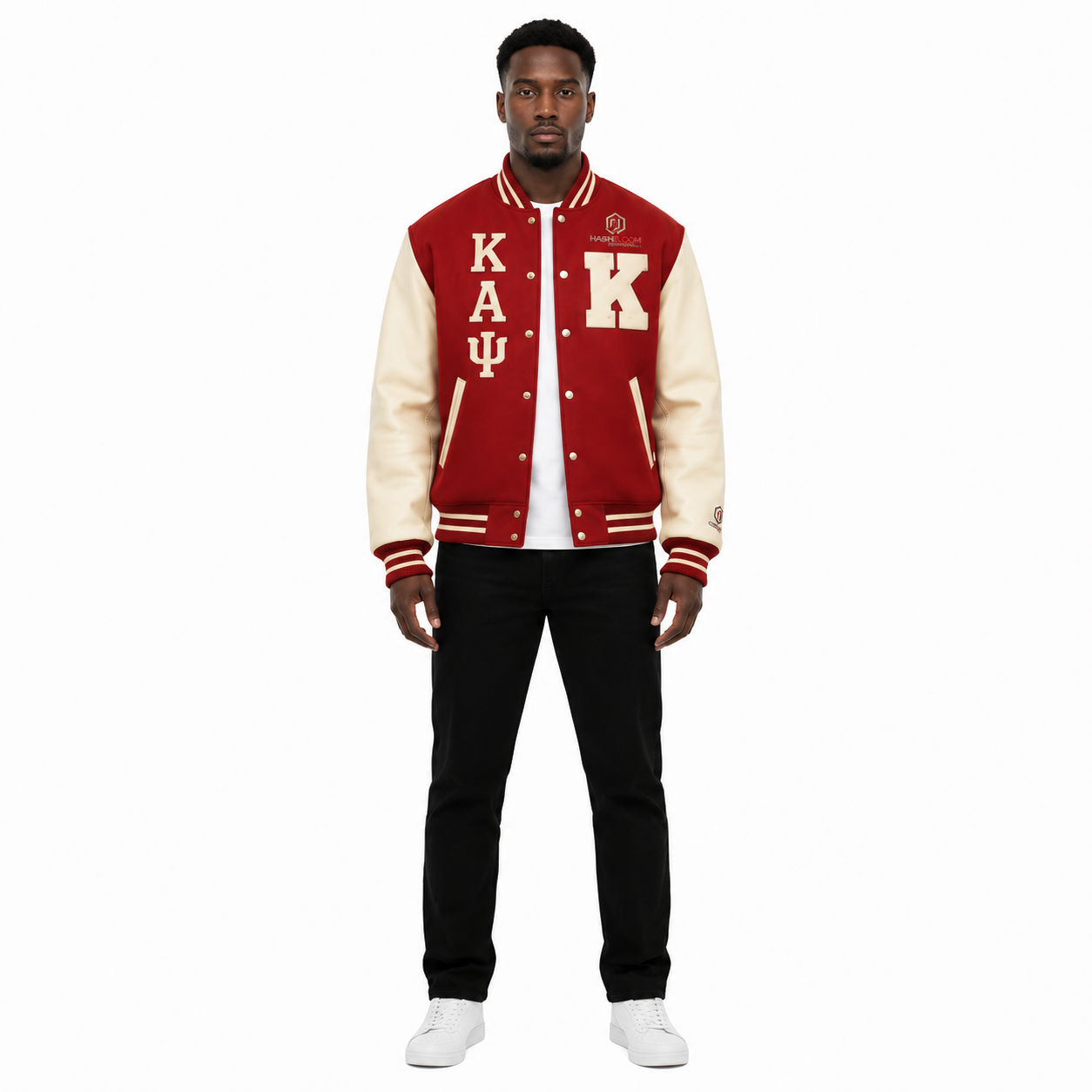 Men's Red 1911 Wool and Faux Leather Varsity Jacket - Custom Leather Manufacturer Sialkot Pakistan