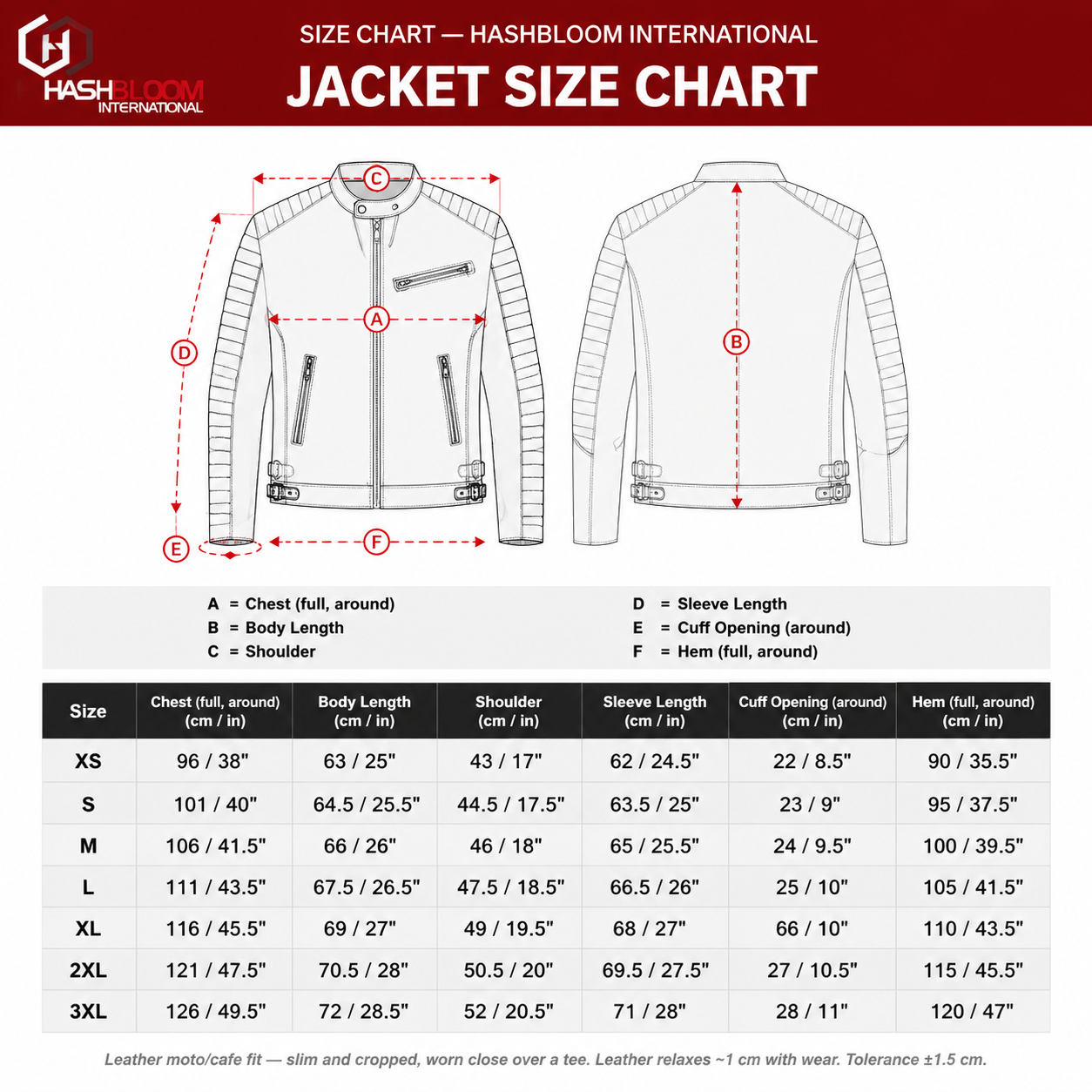 Women's Cognac Horsehide Leather Moto Jacket manufacturing detail 5