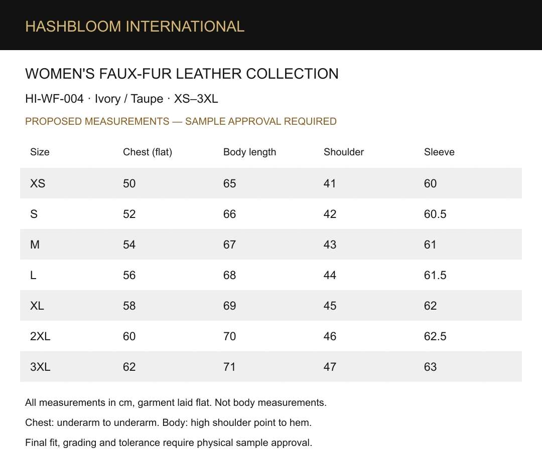 Women's Ivory Wrap Faux-Fur Sheep Leather Jacket manufacturing detail 6