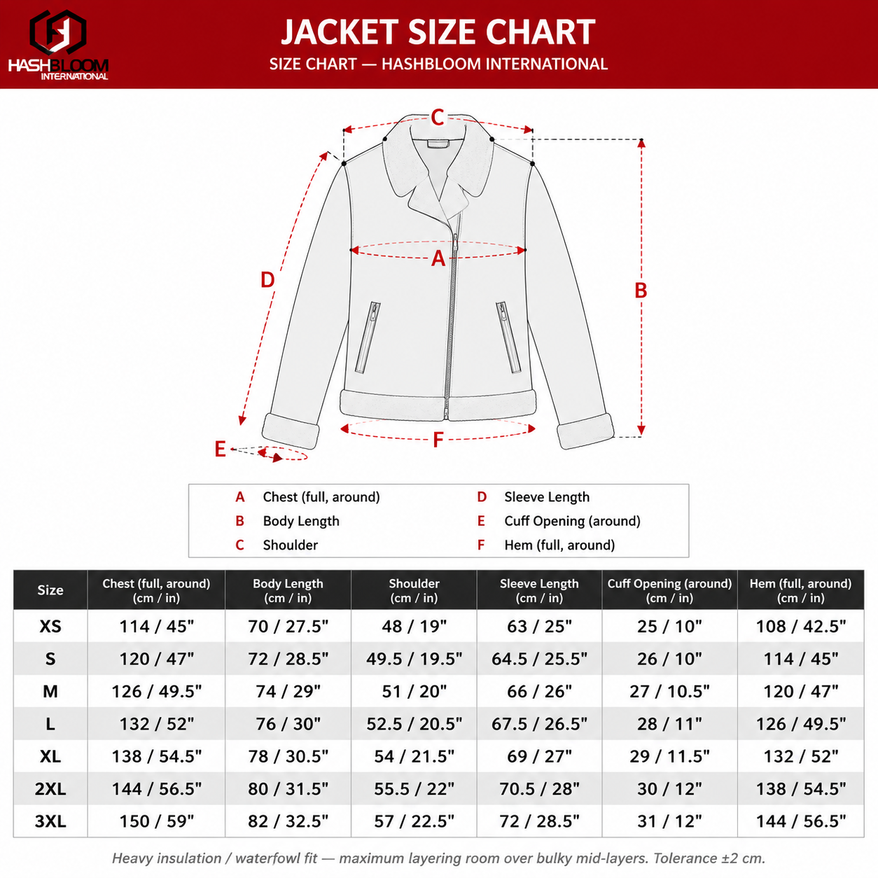 Women's Red Sheep Leather Shearling Aviator Jacket manufacturing detail 6