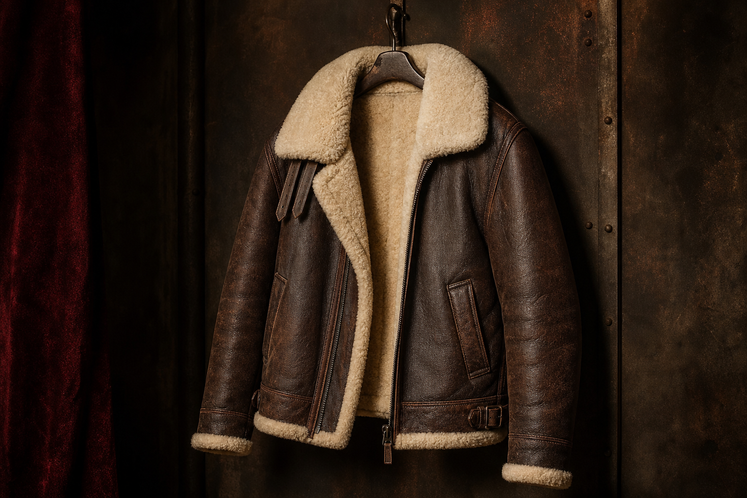 Shearling Aviator Jacket Manufacturing for Winter Collections